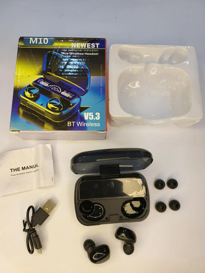 Bluetooth 5.3 Earbuds with Long-Lasting Battery - Black - 1 Pcs