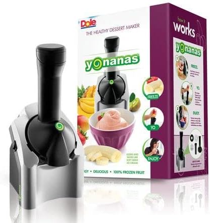 Black and gray Rabiya Mart dessert frozen treat maker with handles, designed for making ice cream treats at home.