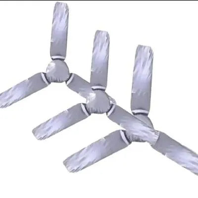 Ceiling Fan Blades with Motor Covers Parachute Silver/ 4 pcs