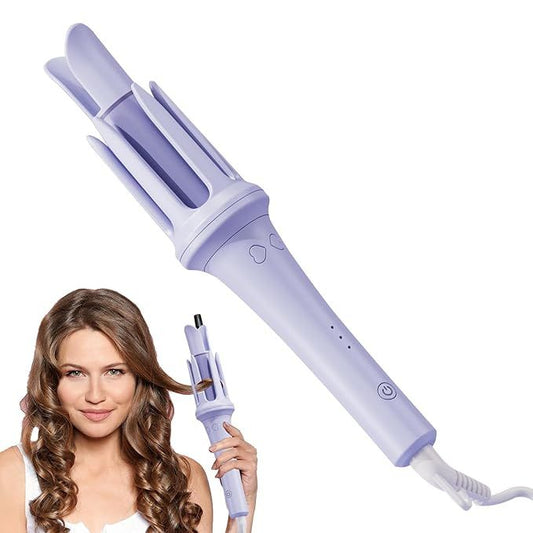 Rabiya Mart automatic curling iron with heated barrel for quick, effortless curls and waves.